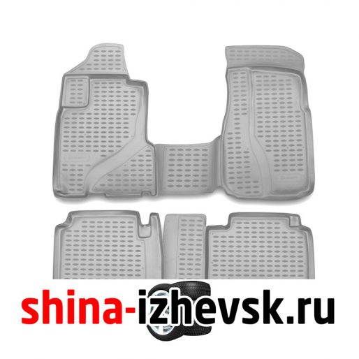 Коврик Autofamily коврик в салон полиуретановый серый для HONDA CR-V 2002-2006, 4 шт. , серый) в Ижевске